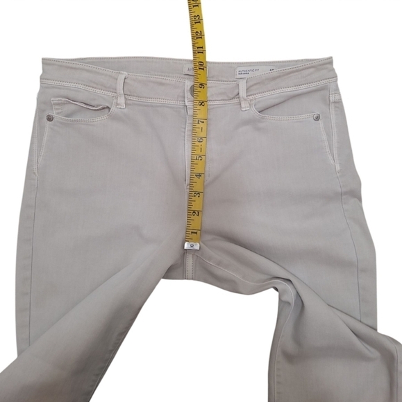 J Jill Denim Authentic Fit Slim Ankle Jeans Taupe Size 10 - Picture 11 of 16